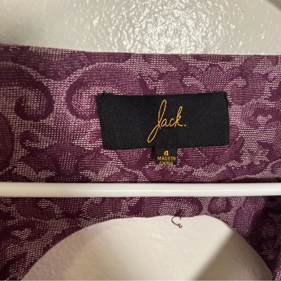 Jack. Sleeveless Dress Purple Sparkle Floral 4 - Picture 10 of 11